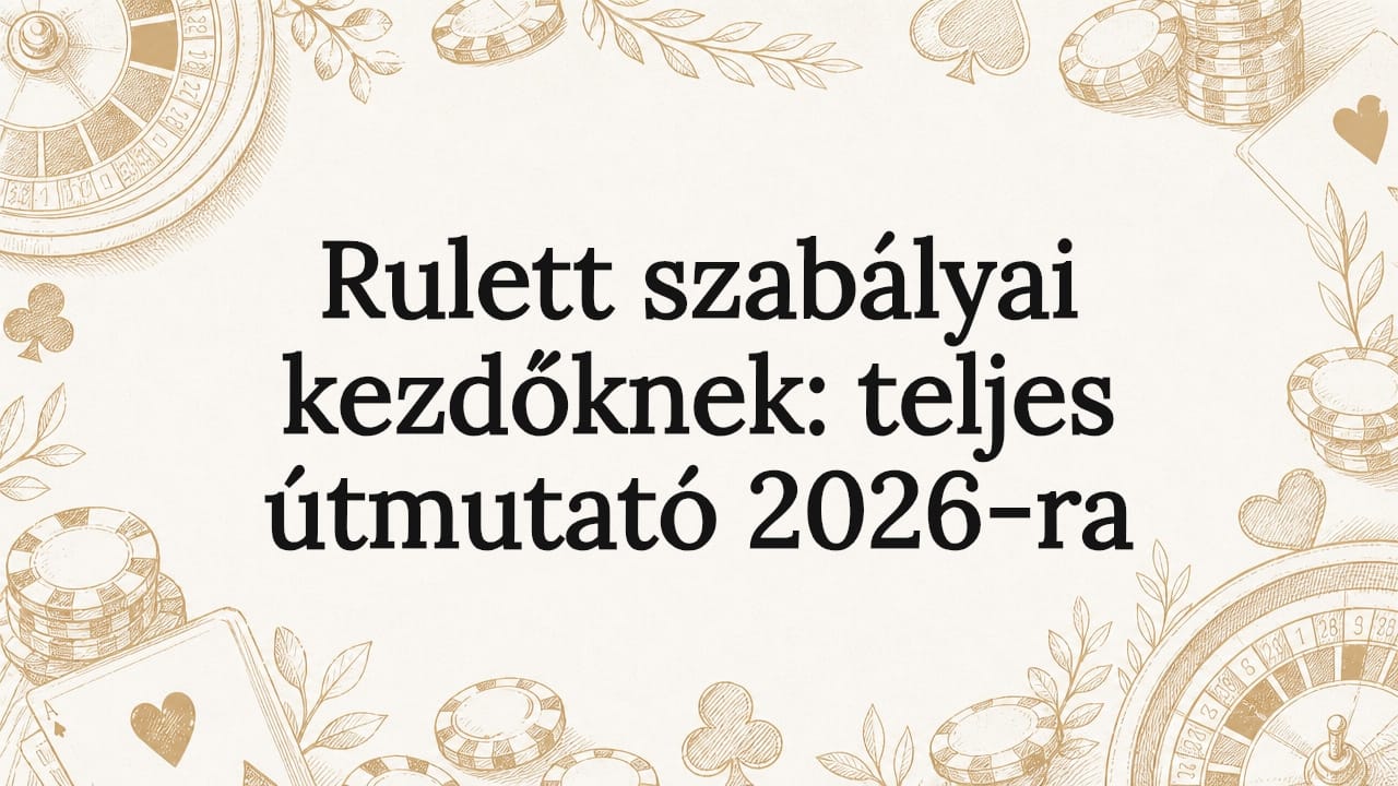 Rulett szabályai kezdőknek: teljes útmutató 2026-ra