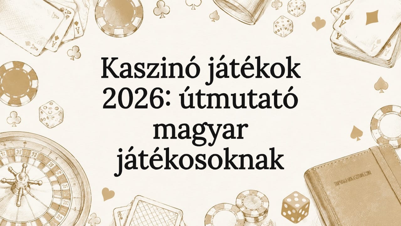 Kaszinó játékok 2026: útmutató magyar játékosoknak