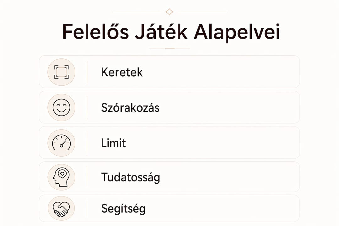 Infografika a tudatos és felelősségteljes szerencsejáték legfontosabb szabályairól