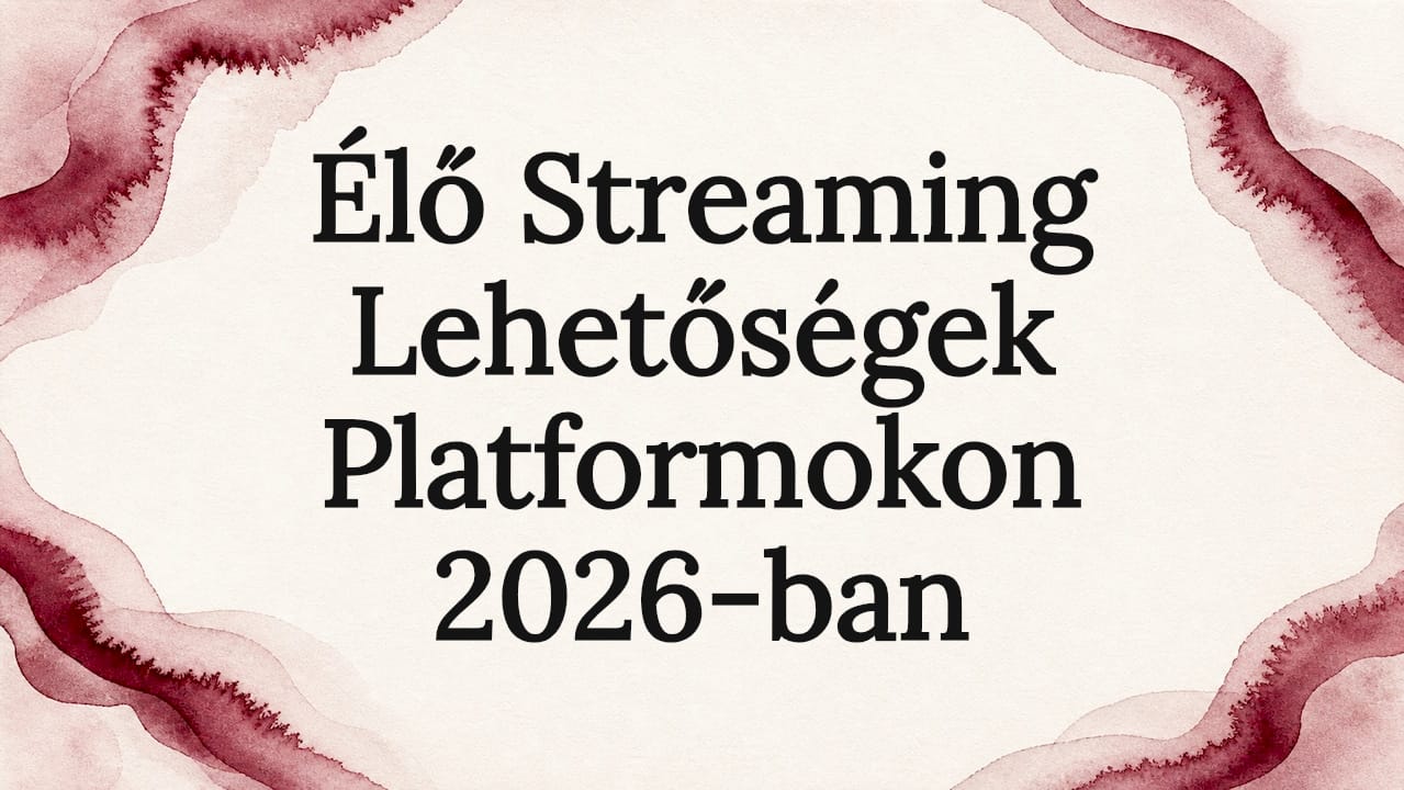 Élő streaming lehetőségek platformokon 2026-ban
