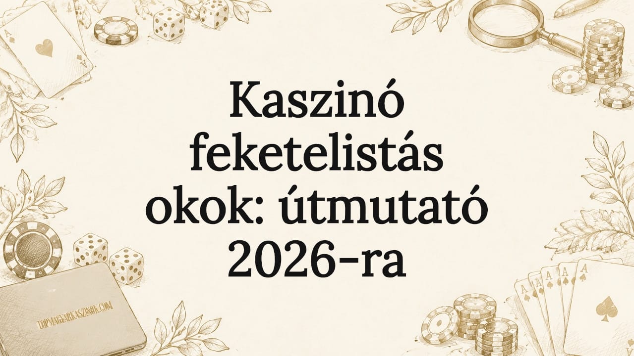 Kaszinó feketelistás okok: útmutató 2026-ra