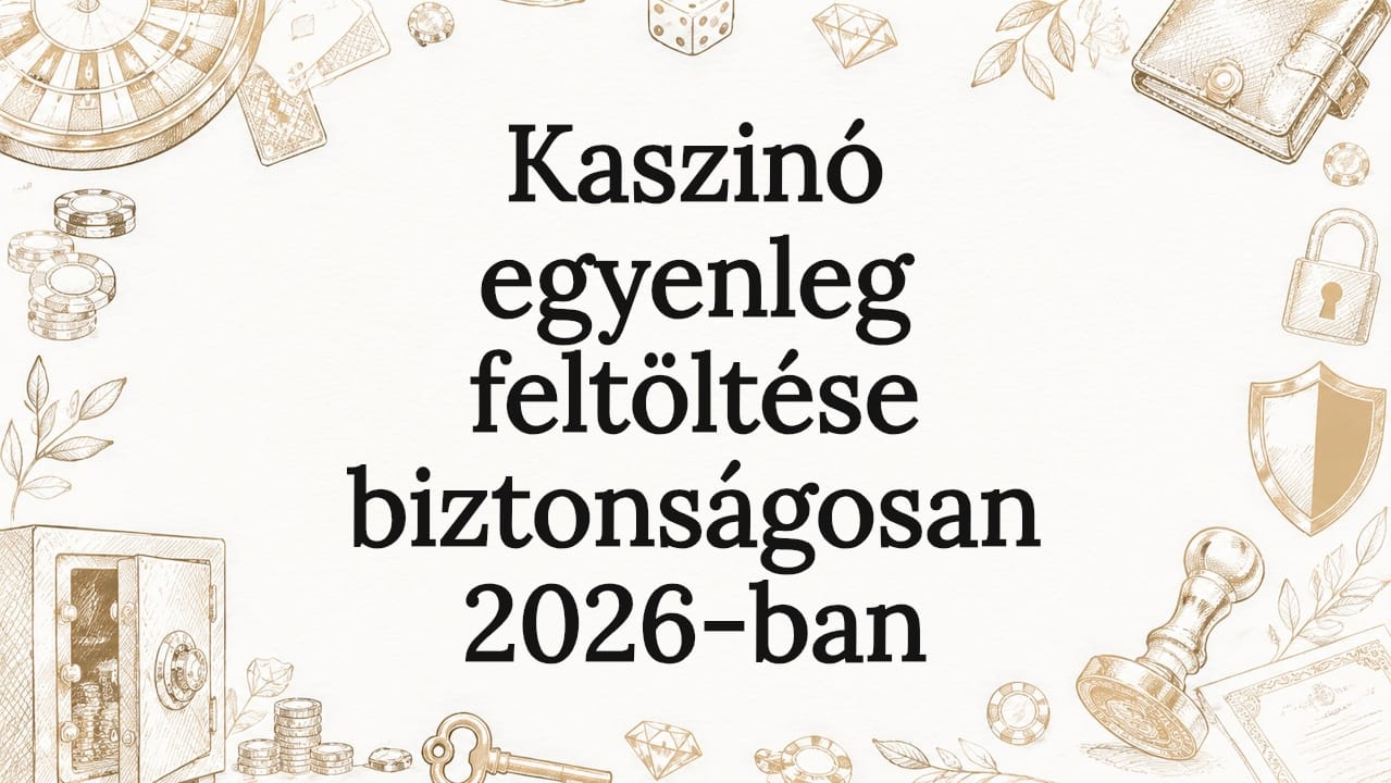 Kaszinó egyenleg feltöltése biztonságosan 2026-ban