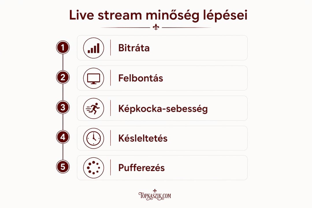 Infografika: Ezek a legfontosabb tényezők, amik befolyásolják az élő közvetítés minőségét