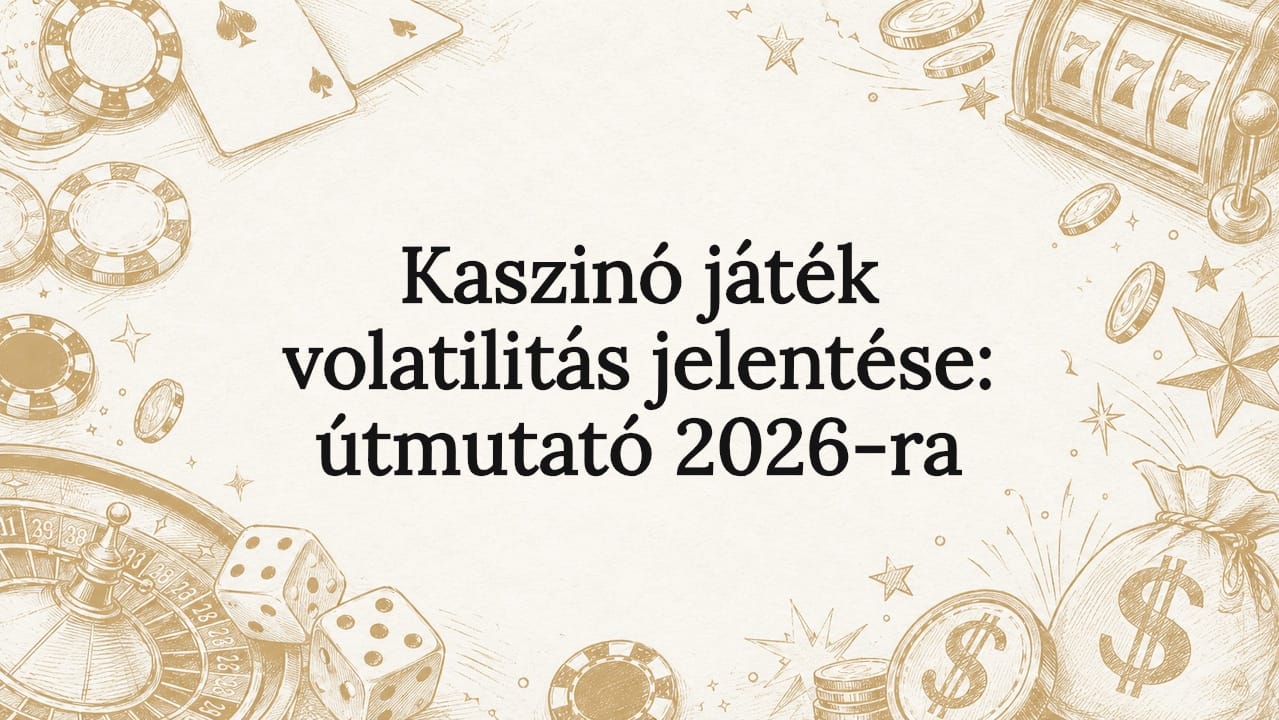 Kaszinó játék volatilitás jelentése: útmutató 2026-ra