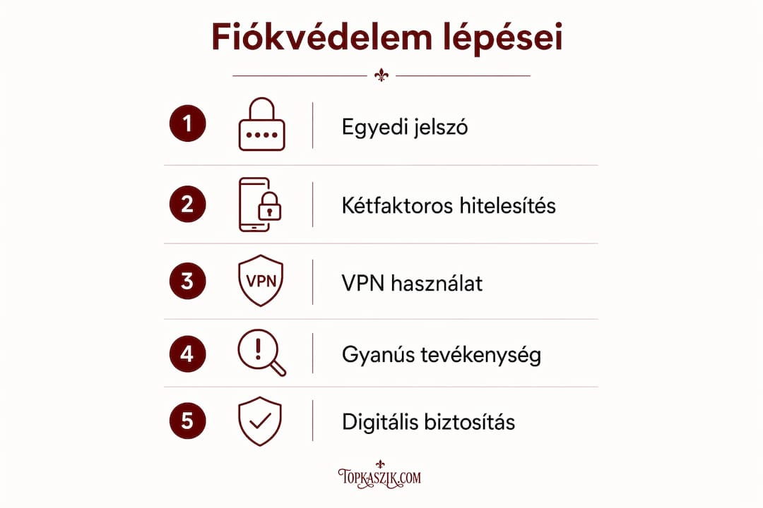 Infografika: így védheted meg a fiókodat lépésről lépésre