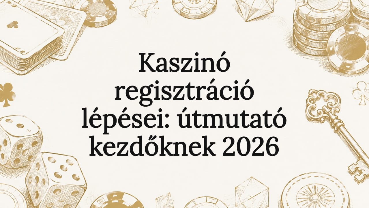 Kaszinó regisztráció lépései: útmutató kezdőknek 2026
