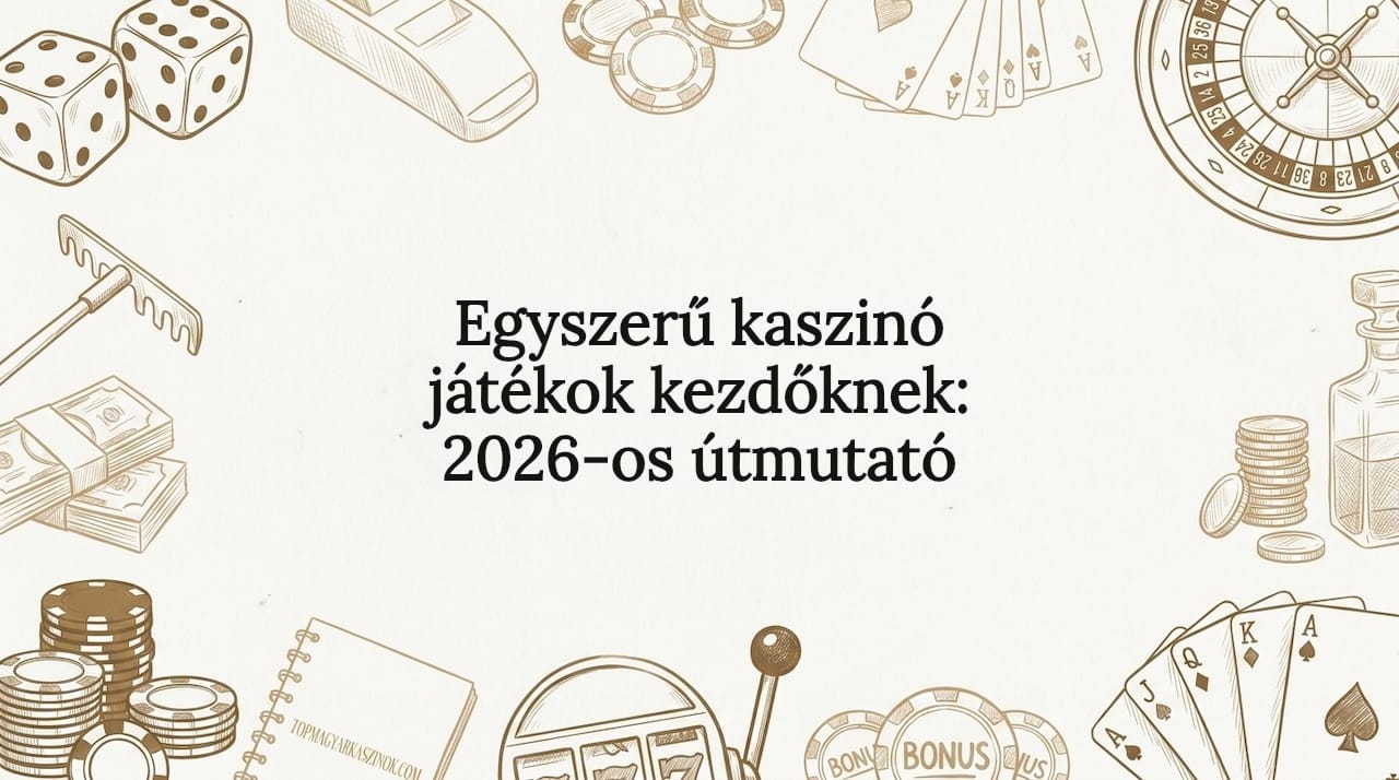 Egyszerű kaszinó játékok kezdőknek: 2026-os útmutató