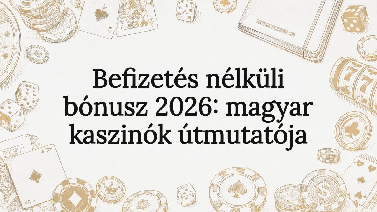 Befizetés nélküli bónusz 2026: magyar kaszinók útmutatója