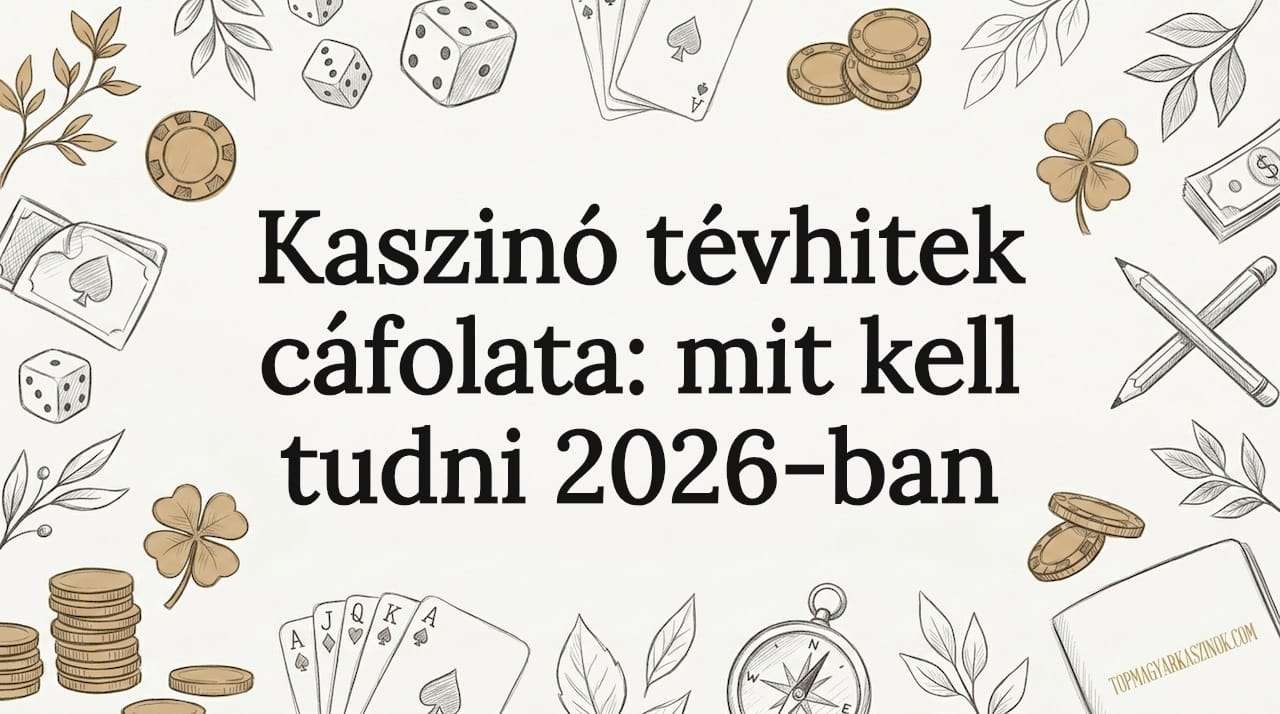 Kaszinó tévhitek cáfolata: mit kell tudni 2026-ban