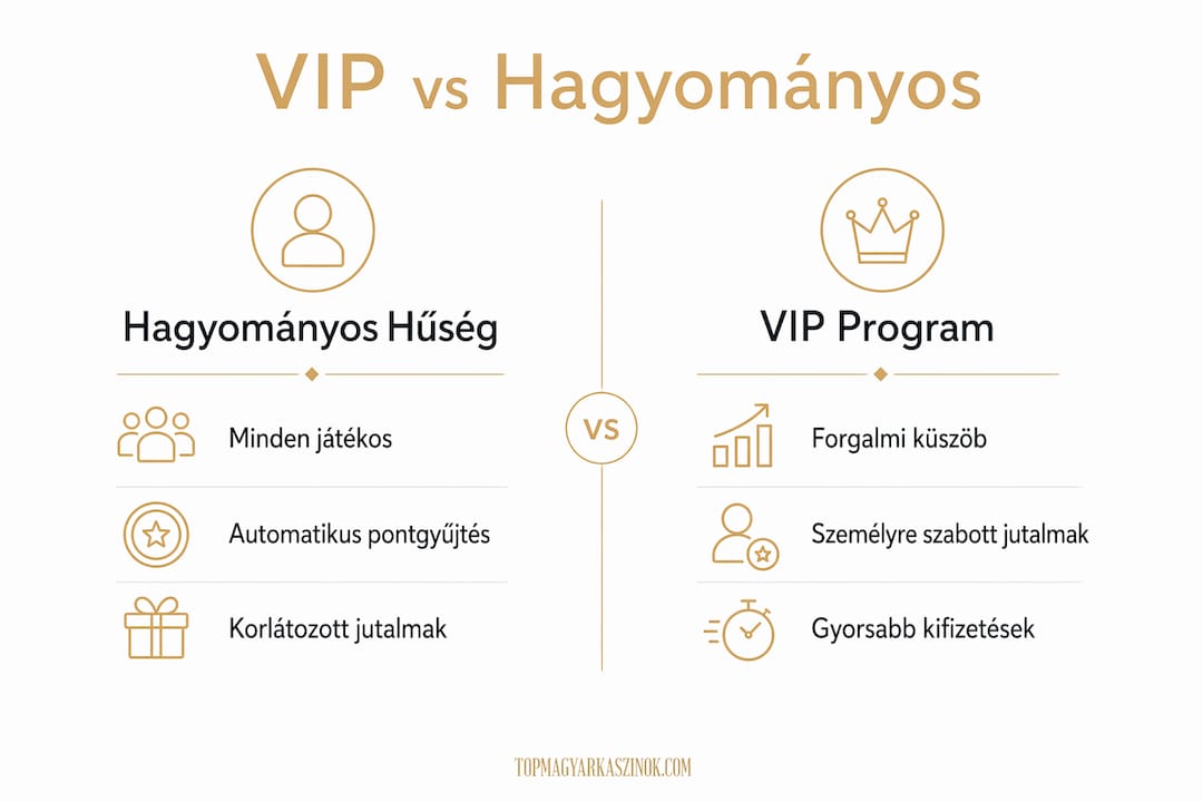 Infografika: VIP és hagyományos programok – előnyök és különbségek egy helyen
