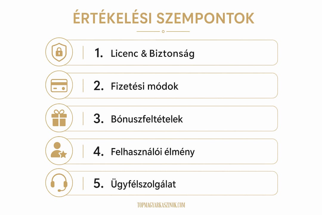 Infografika: Mire érdemes figyelni egy online kaszinó értékelésekor?