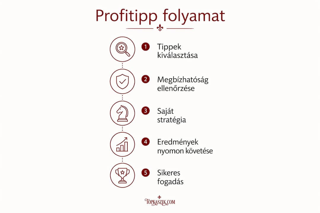 Így követheted a profitippeket – lépésről lépésre infografikán