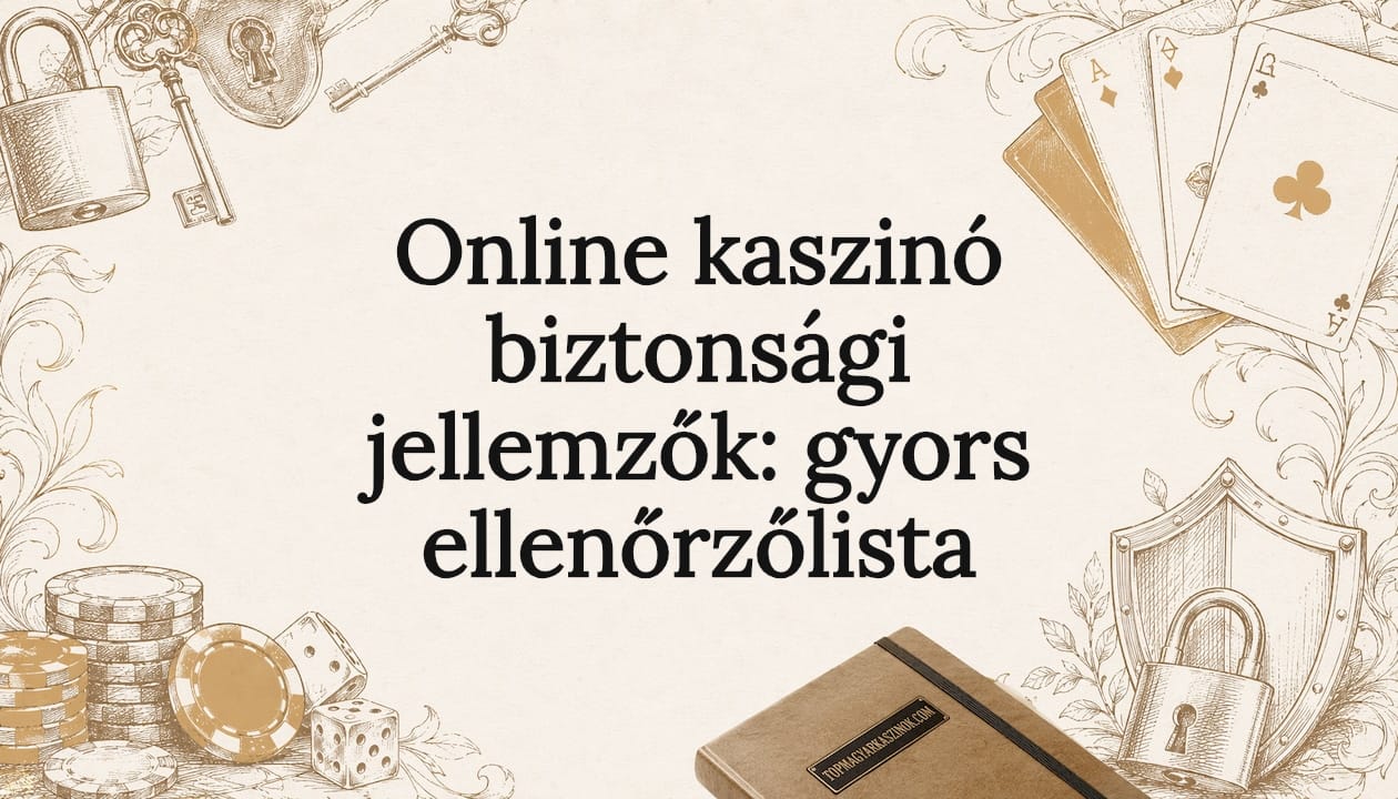 Online kaszinó biztonsági jellemzők: gyors ellenőrzőlista