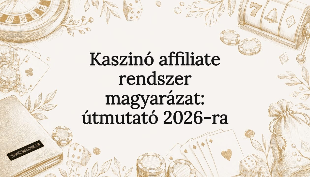 Kaszinó affiliate rendszer magyarázat: útmutató 2026-ra