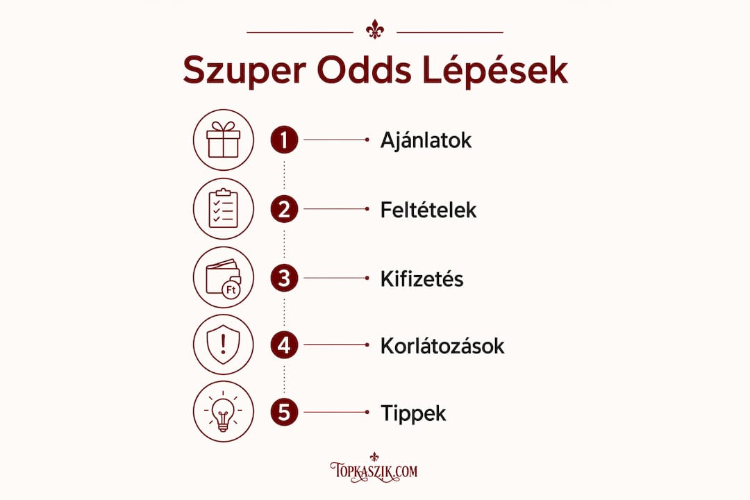 Szuper odds – a legfontosabb lépések egy átlátható infografikában összefoglalva