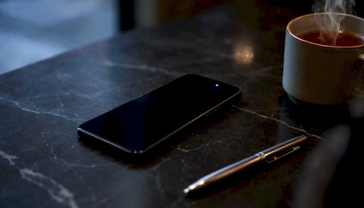 A mobiltelefonon megjelenik egy értesítés.