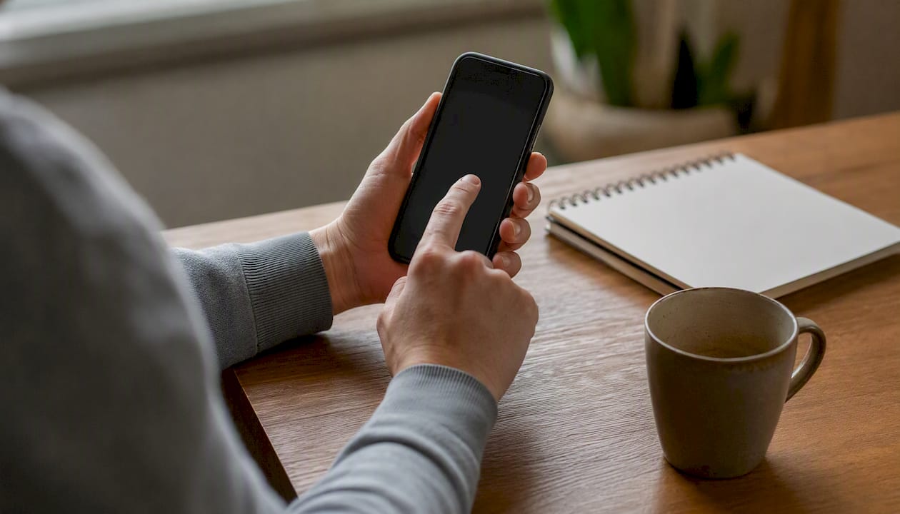 Valaki a telefonján beállítja a szerencsejátékra vonatkozó korlátokat