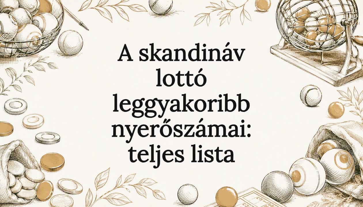 A skandináv lottó leggyakoribb nyerőszámai: teljes lista