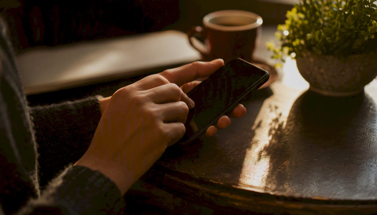 Valaki épp akciós kódot pötyög be a mobilján