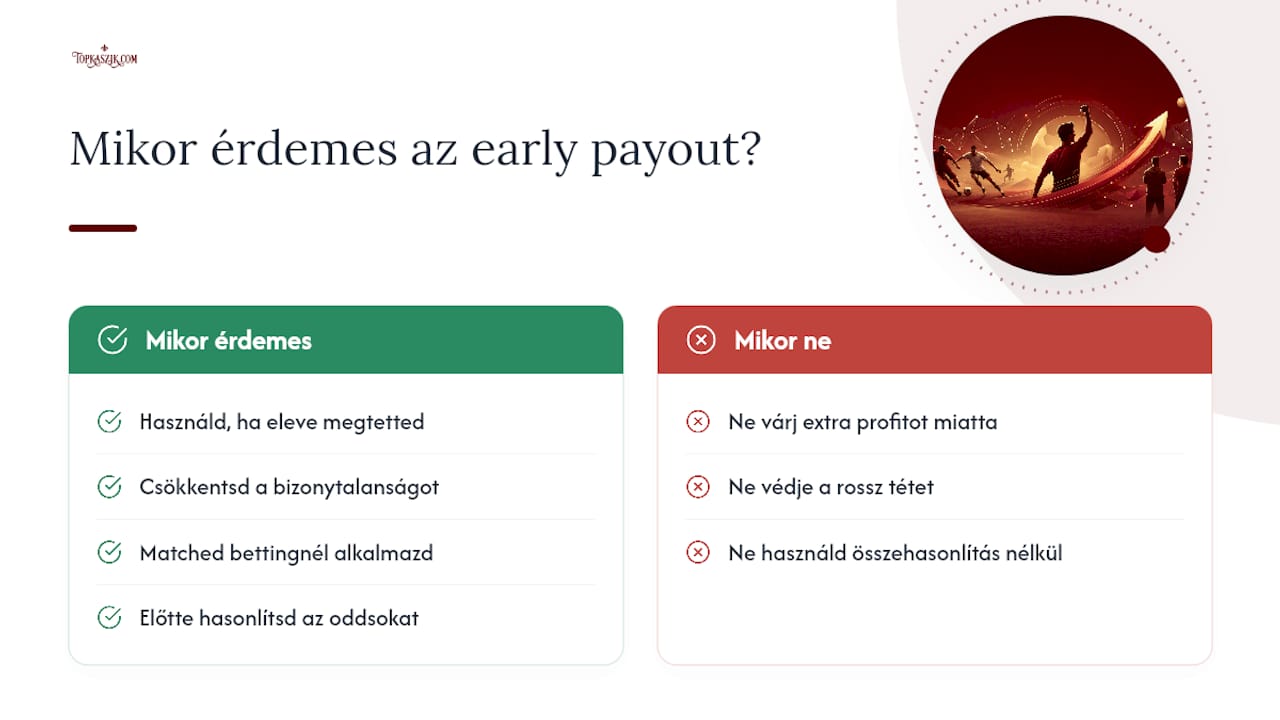Szerkesztői nézőpont: mikor éri meg valóban az early payout? — overview diagram