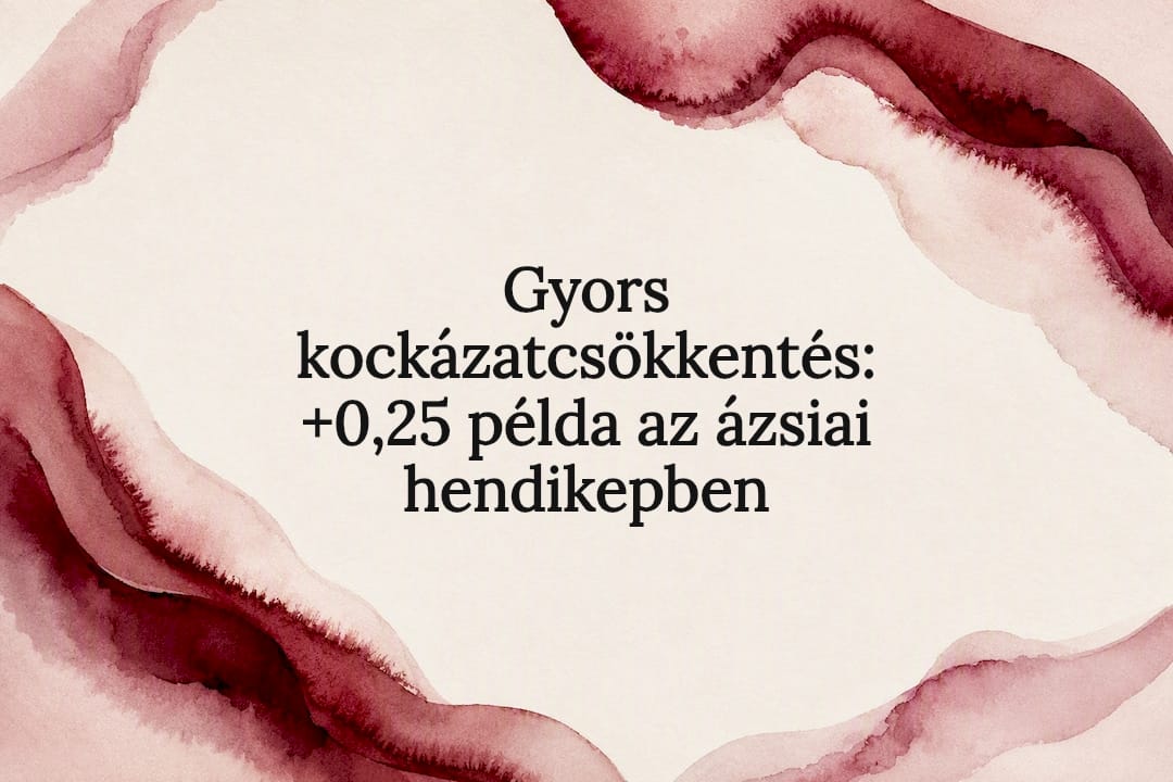 Gyors kockázatcsökkentés: +0,25 példa az ázsiai hendikepben