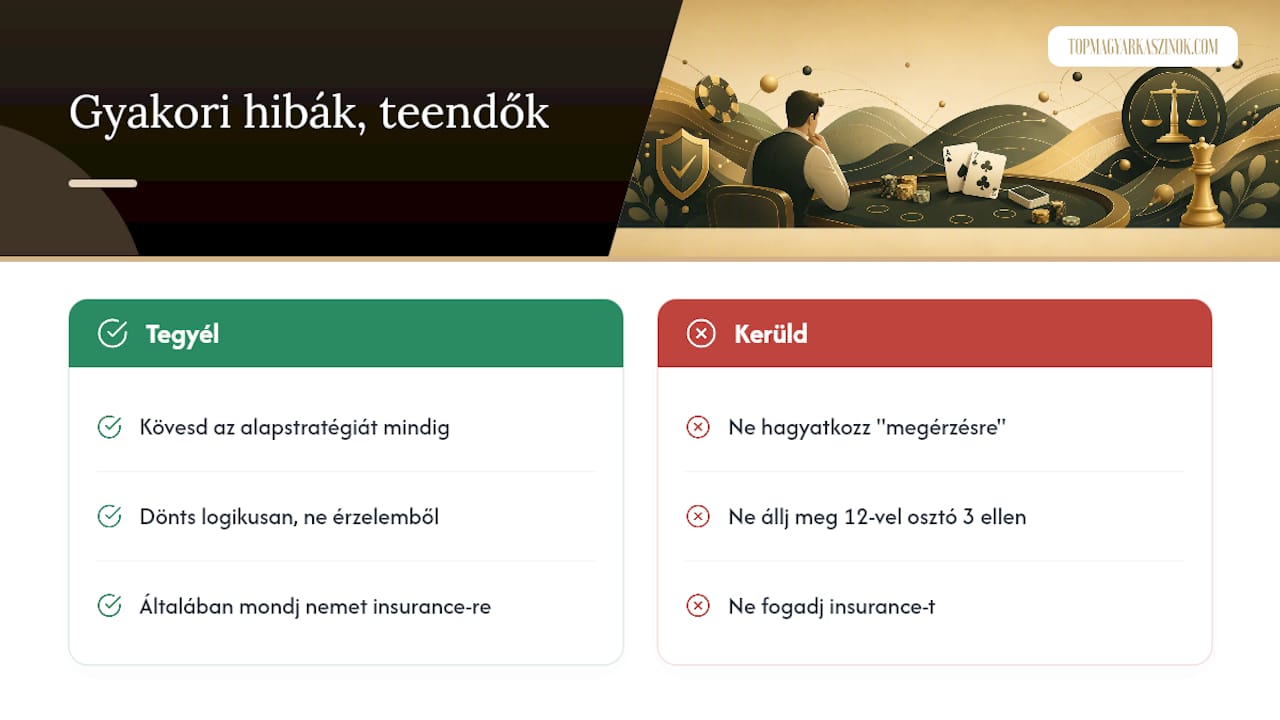 Gyakori hibák és miért ne fogadj insurance-re? — overview diagram