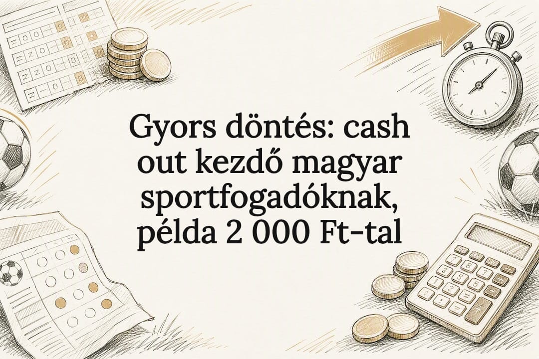 Gyors döntés: cash out kezdő magyar sportfogadóknak, példa 2 000 Ft-tal