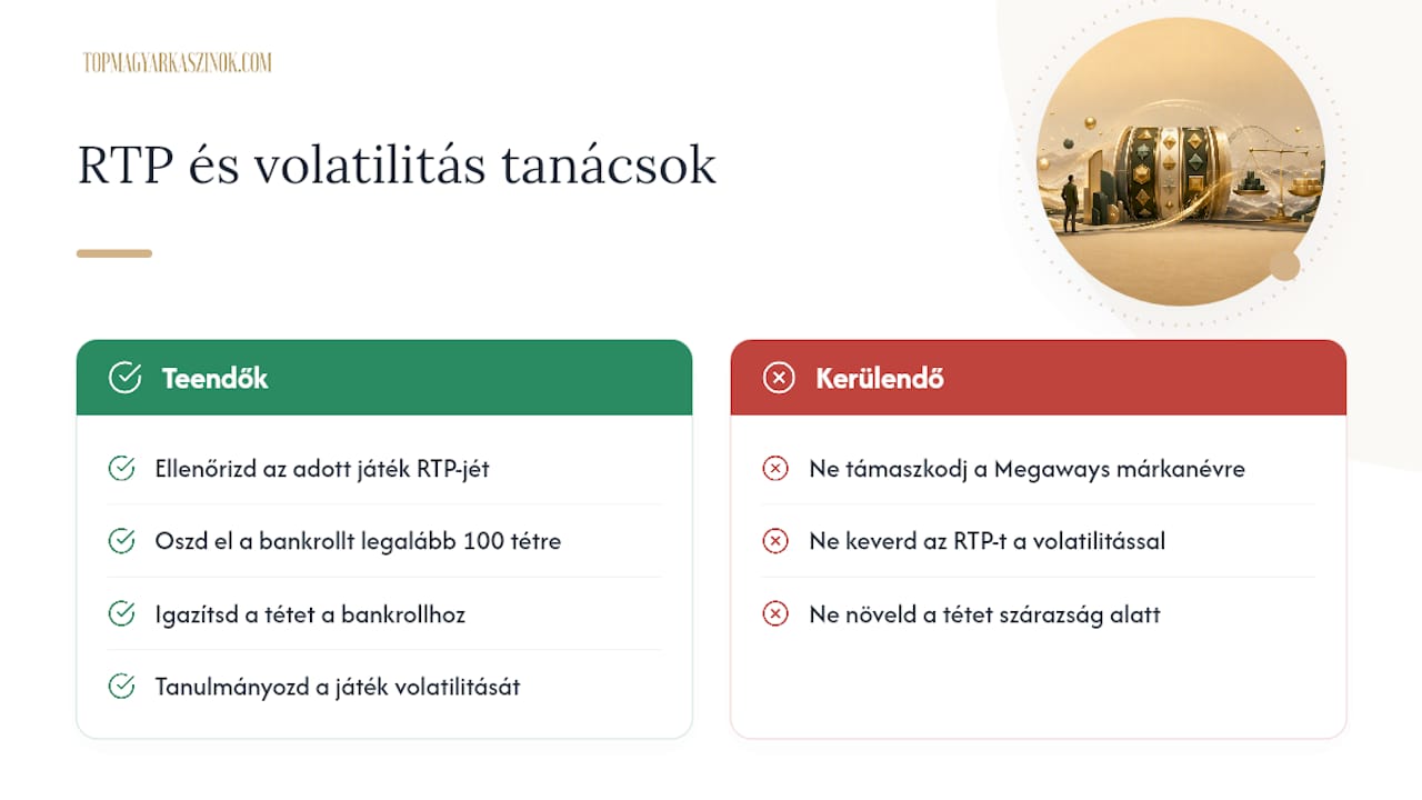 RTP és volatilitás a Megaways játékoknál: mit mérnek valójában — overview diagram