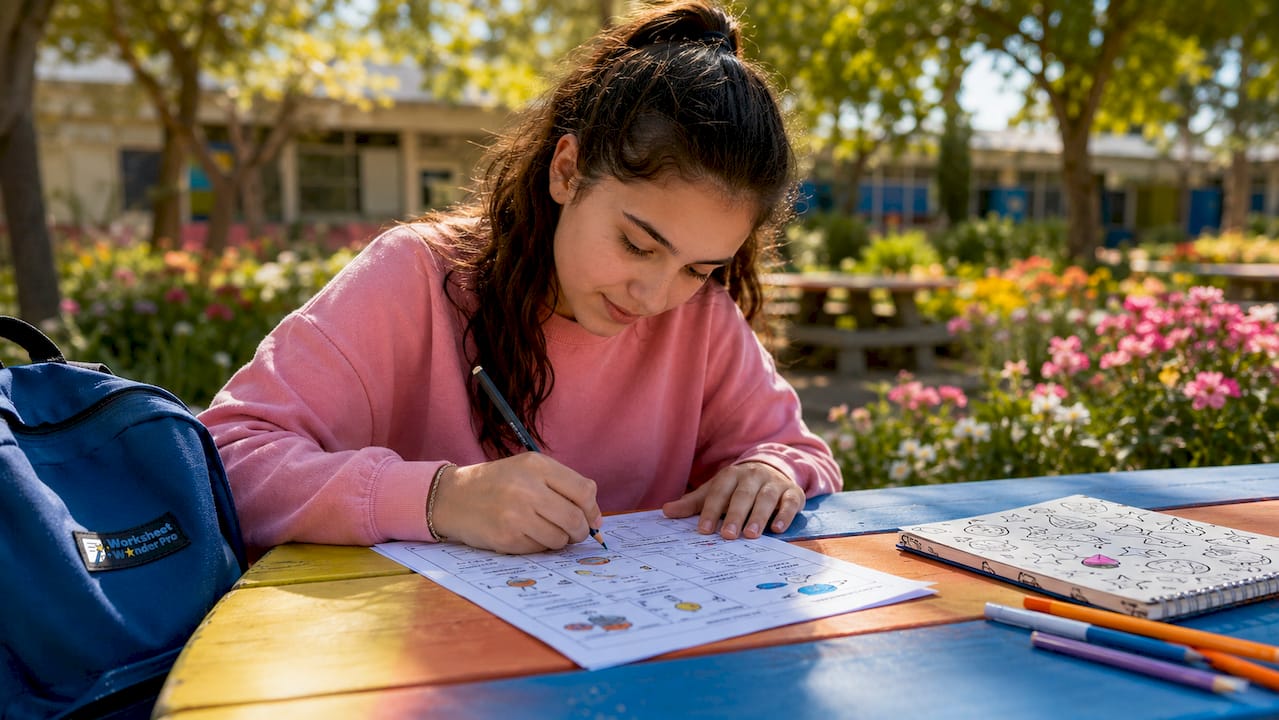 Colorful Visual Worksheet The Role of Visuals in Worksheets for Better Learning