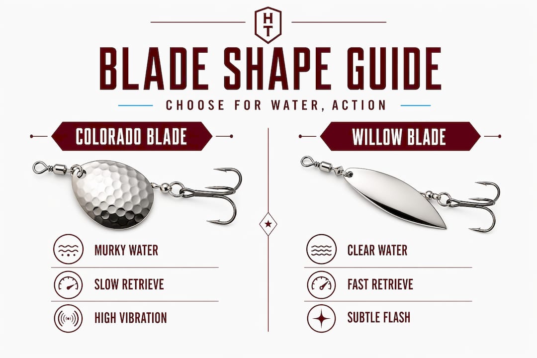Infographic comparing Colorado and Willow spinner blades