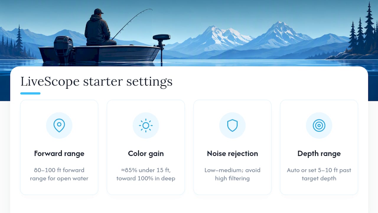 Forward-facing and LiveScope: hunting instead of guessing — overview diagram