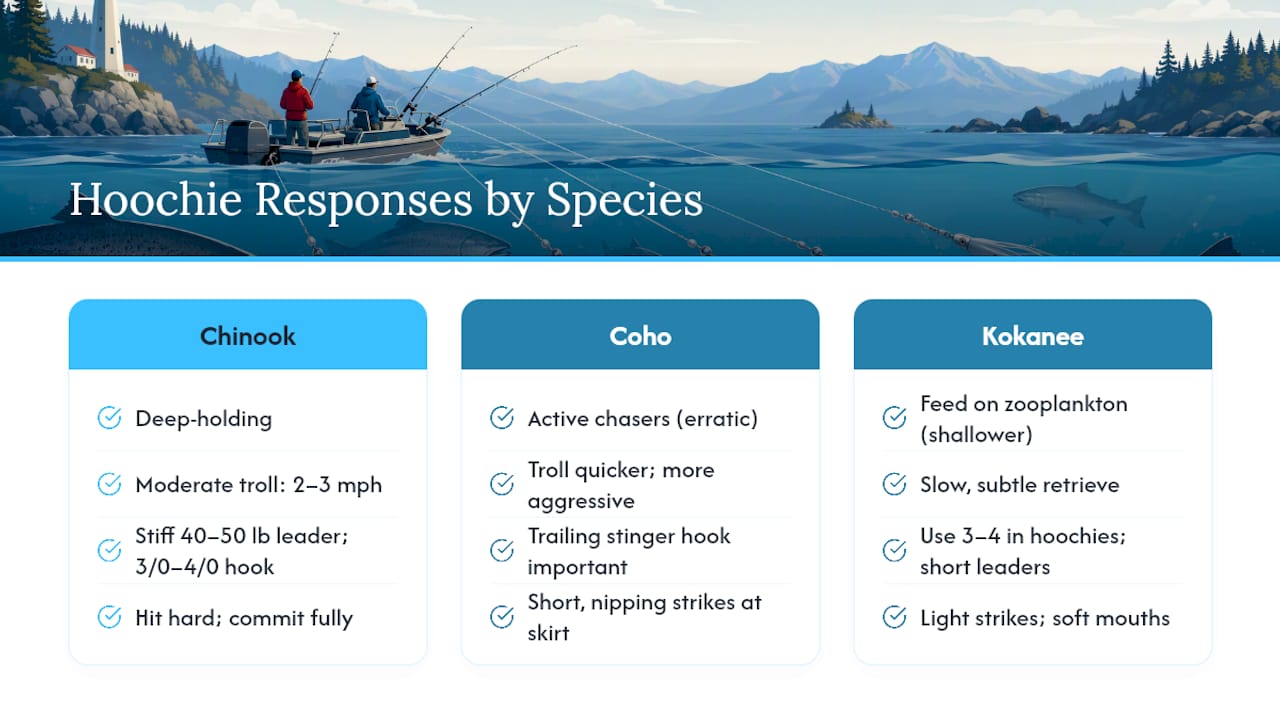 Salmon species presentation comparison