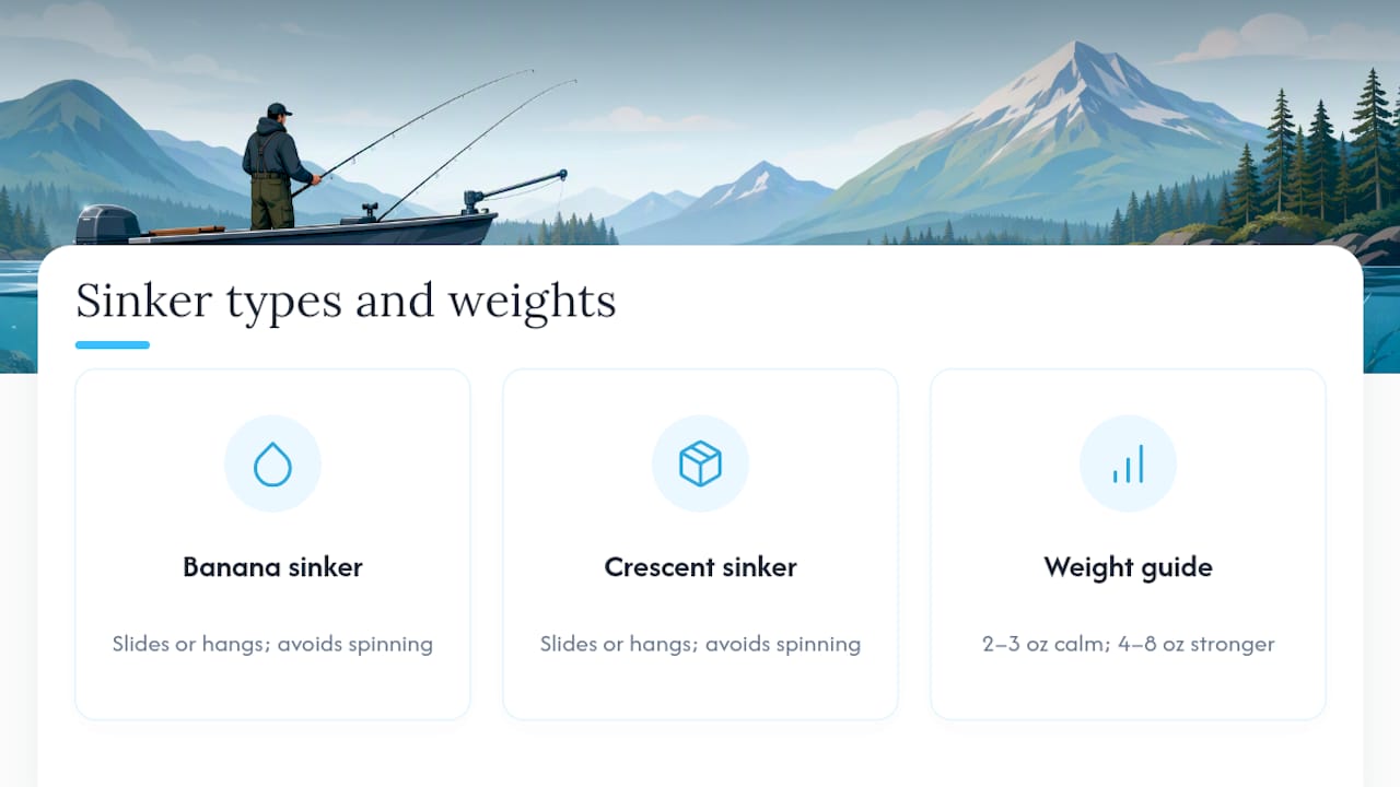 Mooching sinker weights by conditions
