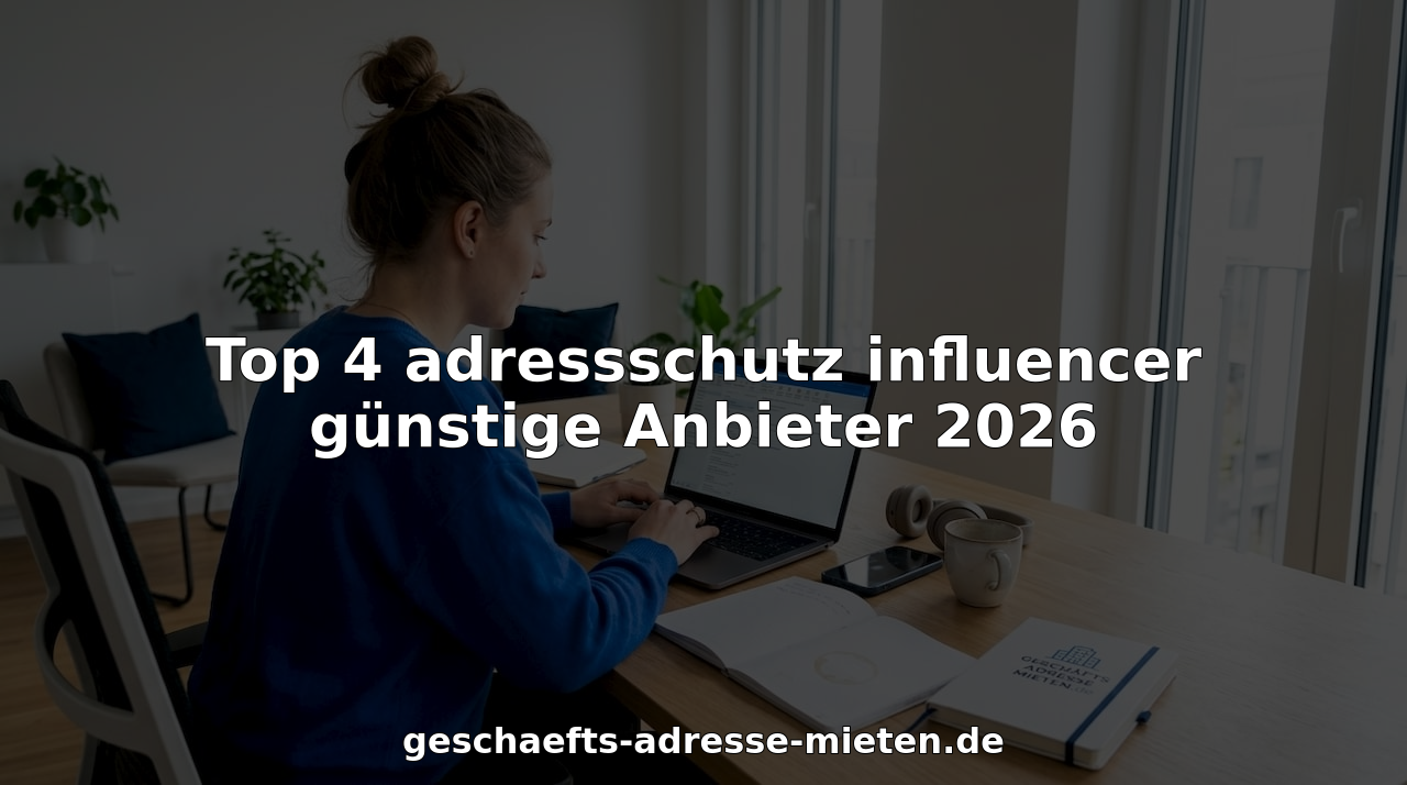 Top 4 adressschutz influencer günstige Anbieter 2026