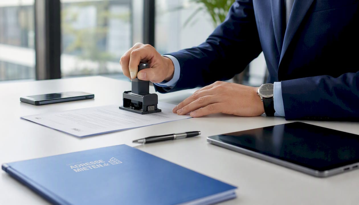Eine Compliance-Beauftragte prüft sorgfältig die Vertragsunterlagen.