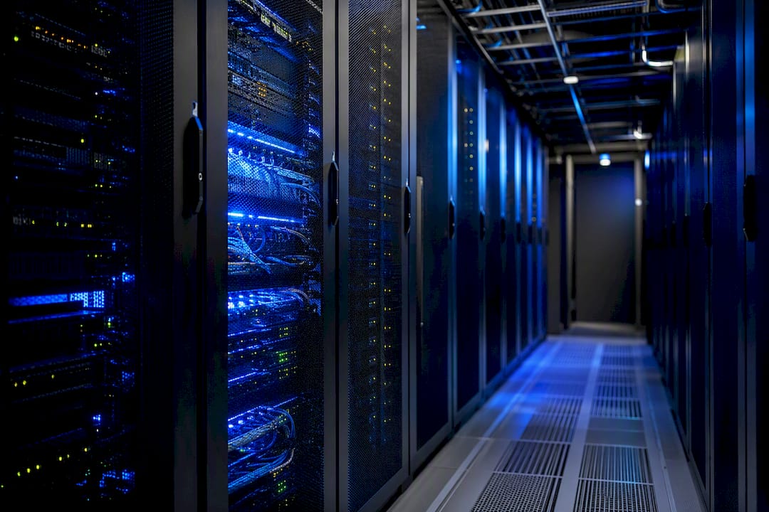 Sichere Server-Racks im Archivdatenzentrum