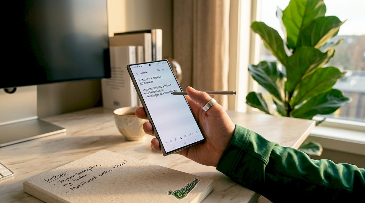 Slik bruker jeg S Pen på Samsung S24 Ultra når jeg jobber hjemmefra