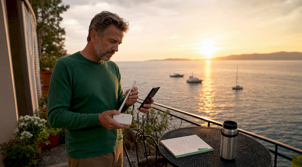 Testet mobilt bredbånd fra hagen