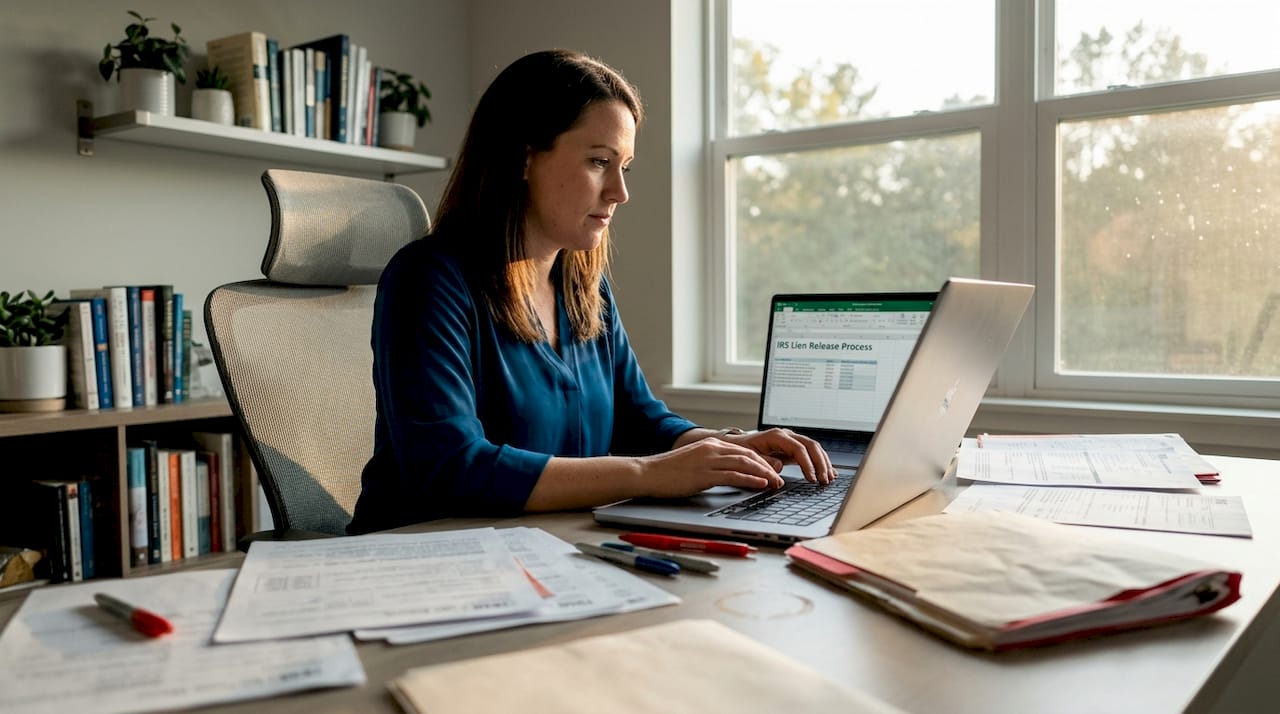 Accountant works on IRS collections process