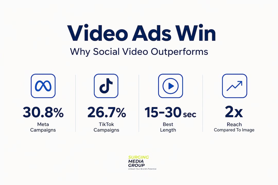 Infographic highlights video ad performance stats