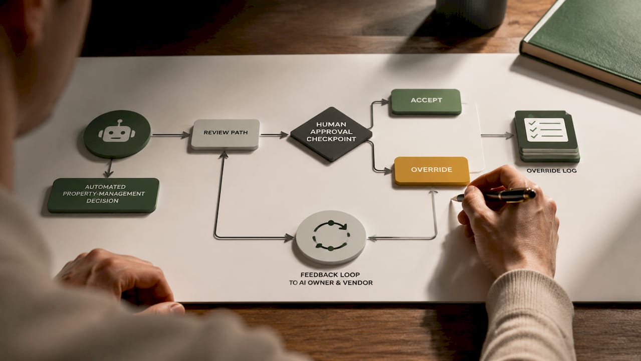 Human override loop for AI decisions