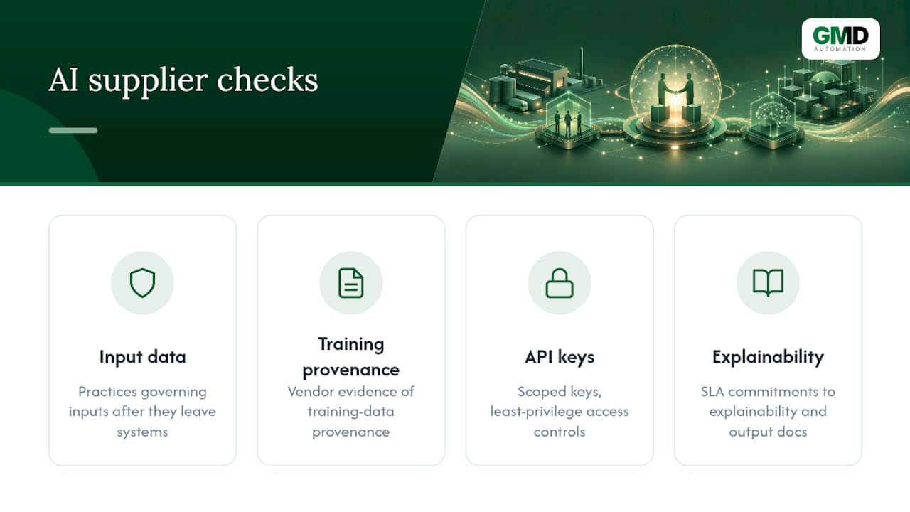 Four dimensions for assessing AI suppliers