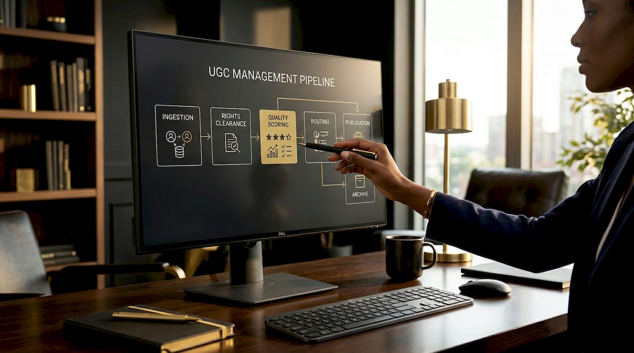 Close-up of UGC pipeline schematic on computer screen