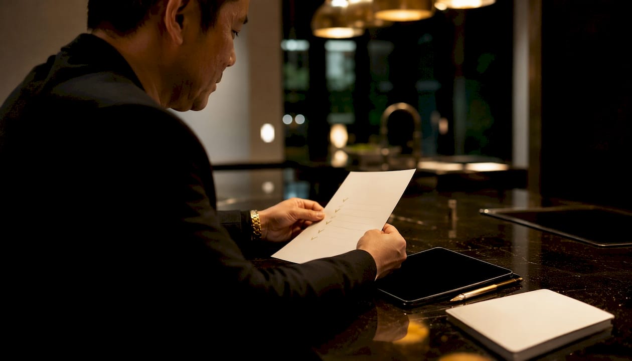 Hands holding sponsored content disclosure audit checklist