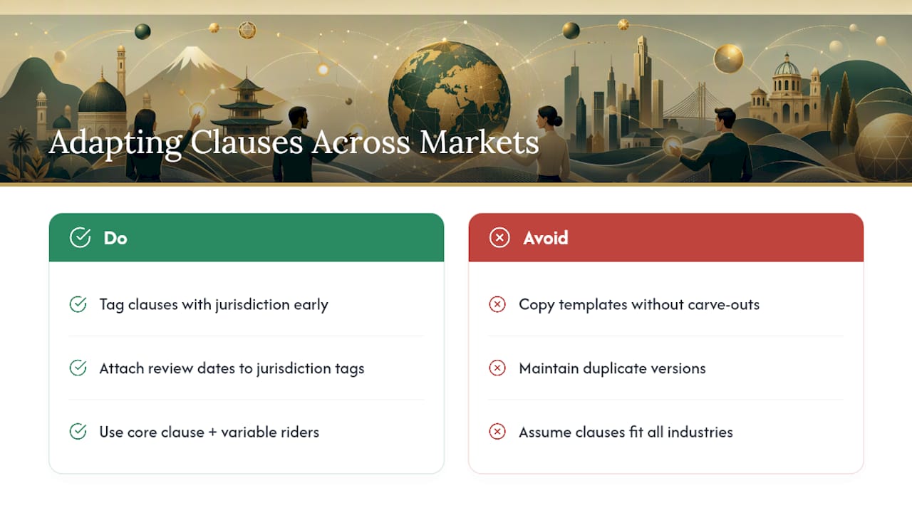 How Do You Adapt Clauses Across Jurisdictions and Industries? — overview diagram