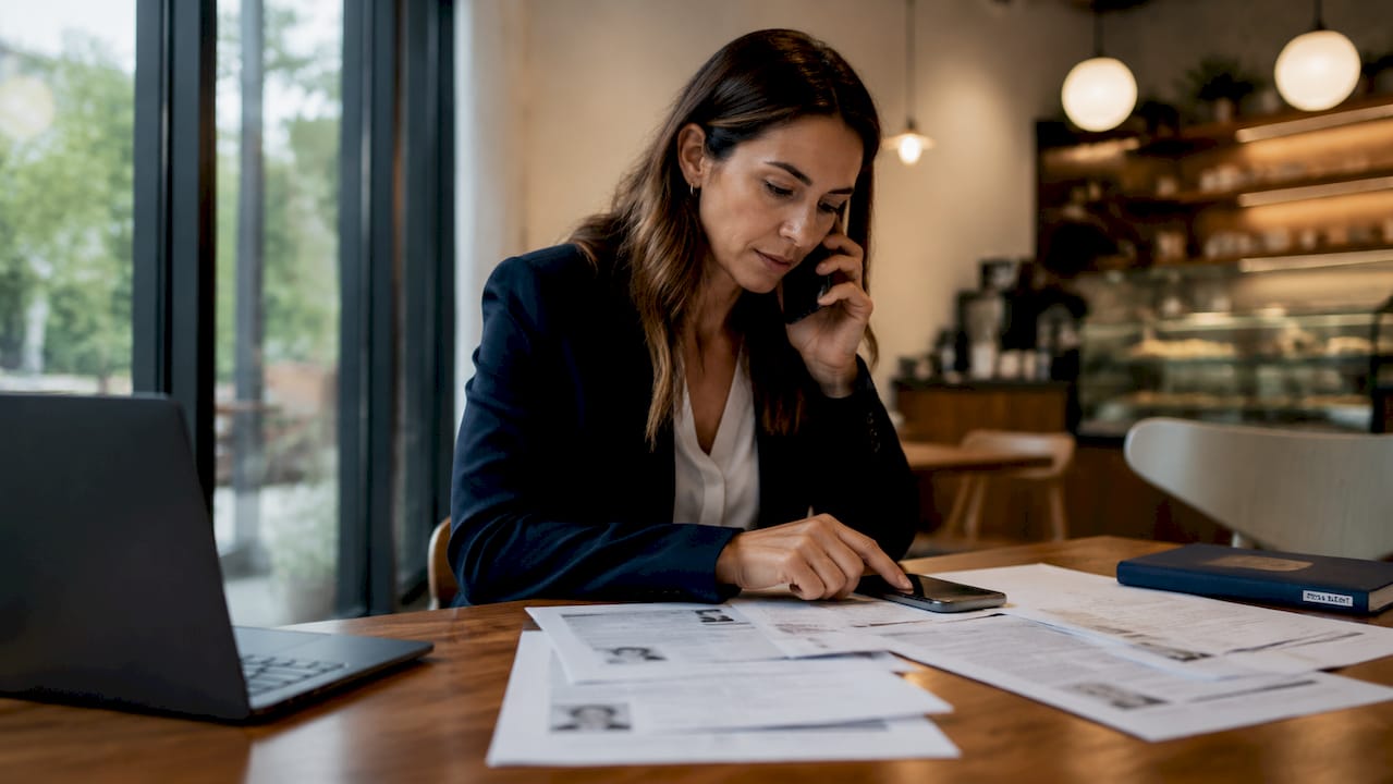 Recruiter verifying mechanical contractor qualifications