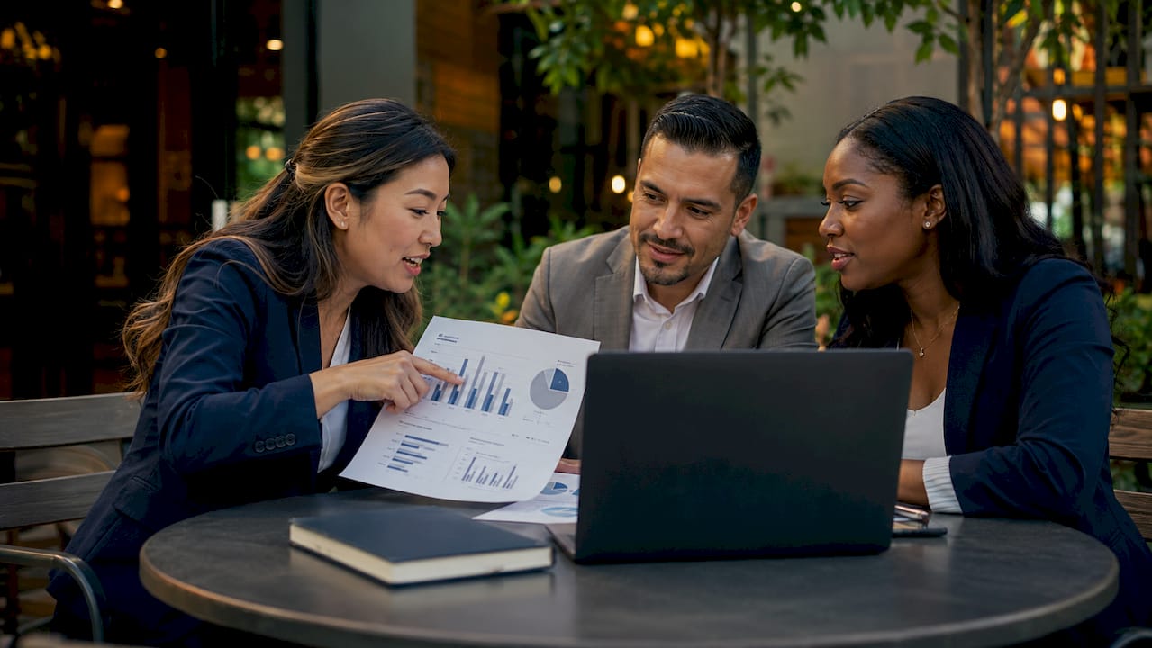 Team discussing HVAC labor market report
