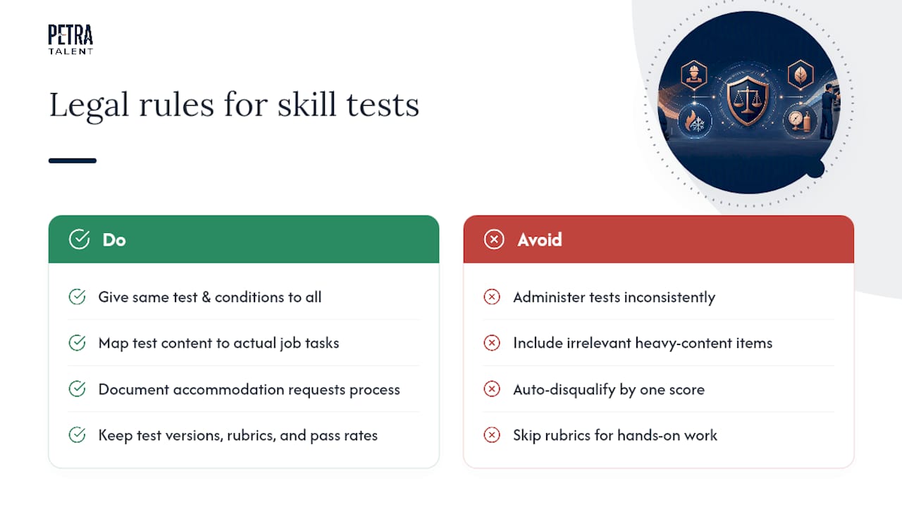 Are HVAC Skill Tests Legally Safe to Use in Hiring? — overview diagram