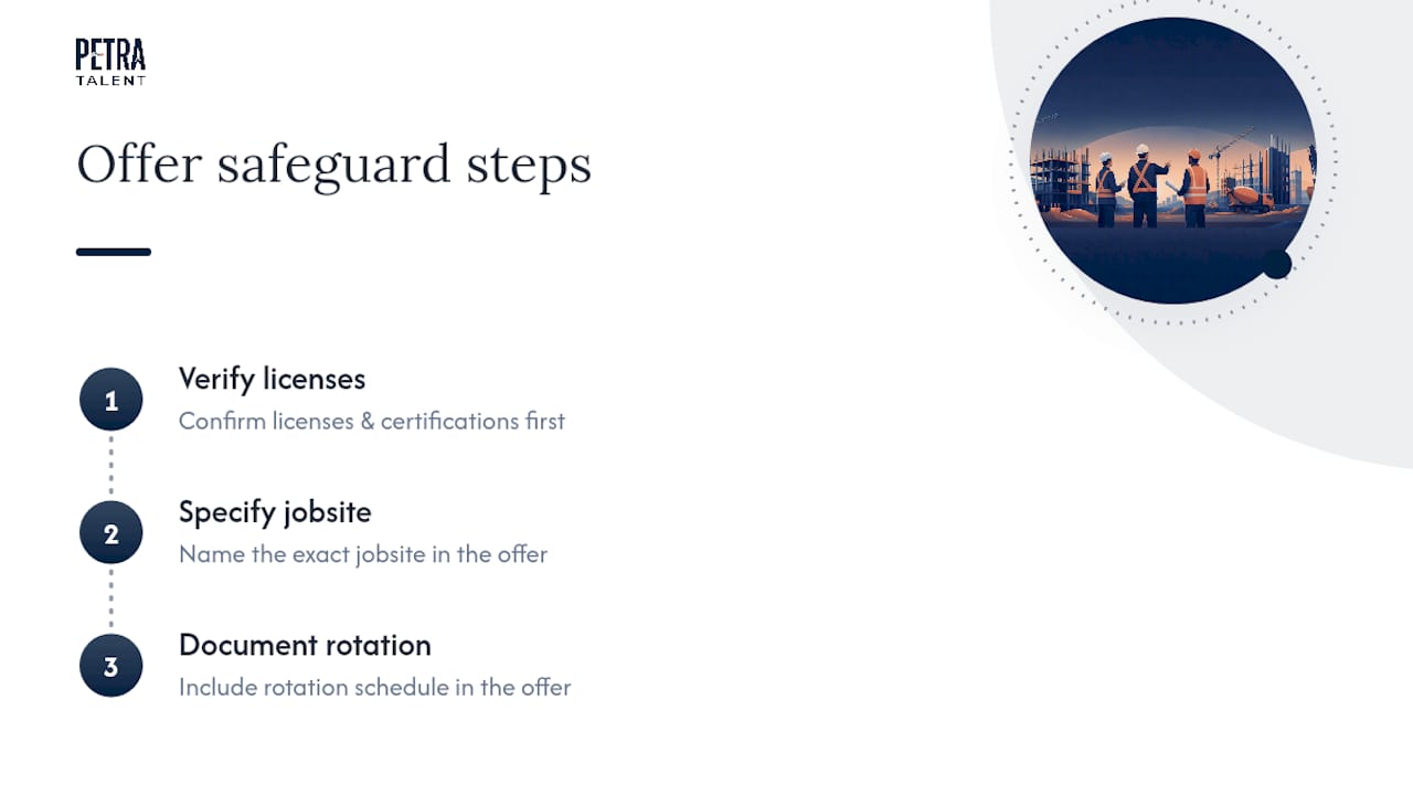 Three steps for verifying construction offers