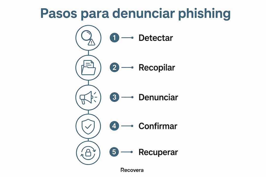 Guía visual para reportar intentos de phishing paso a paso